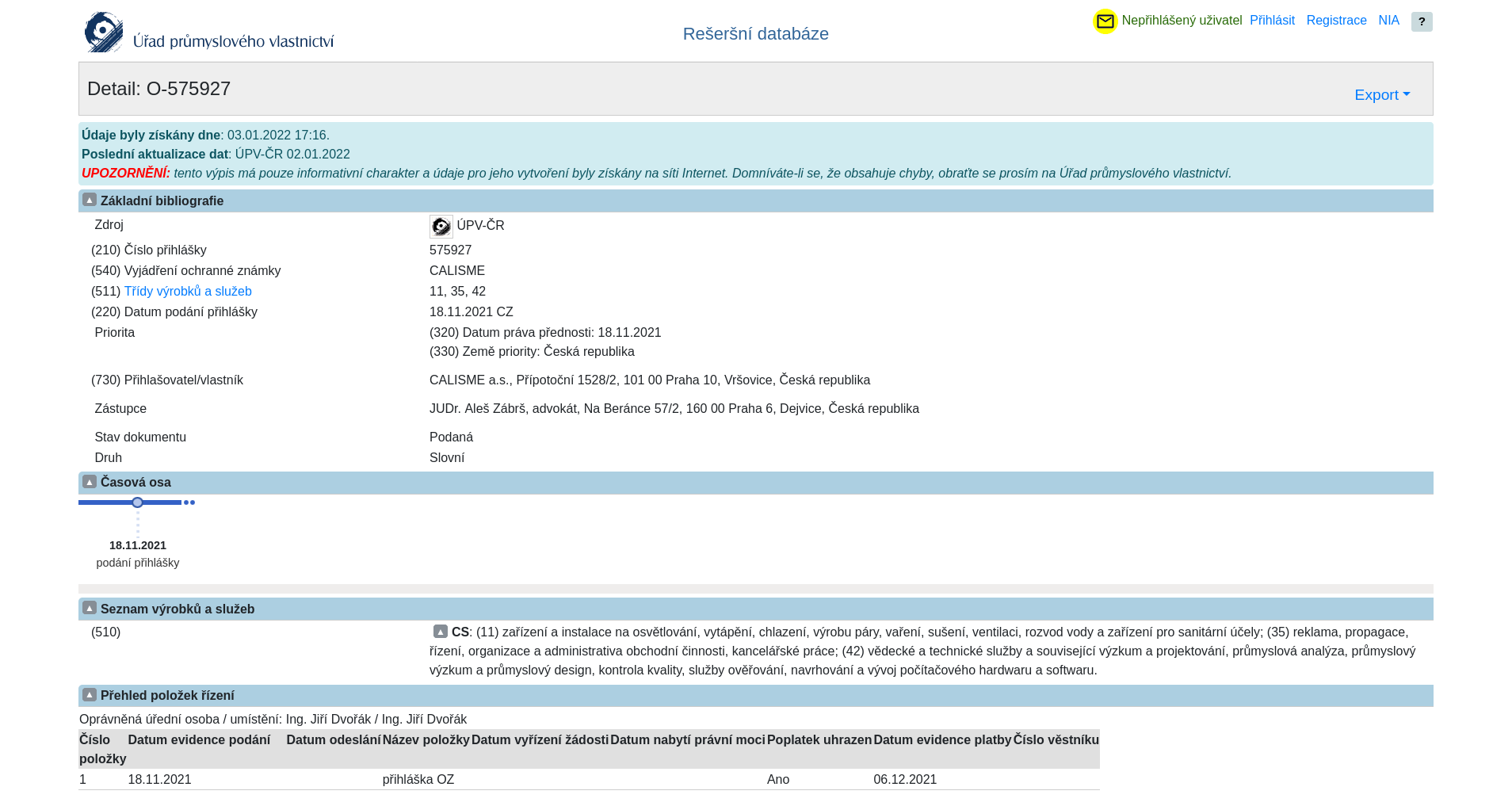 Registrace ochranné známky společnosti